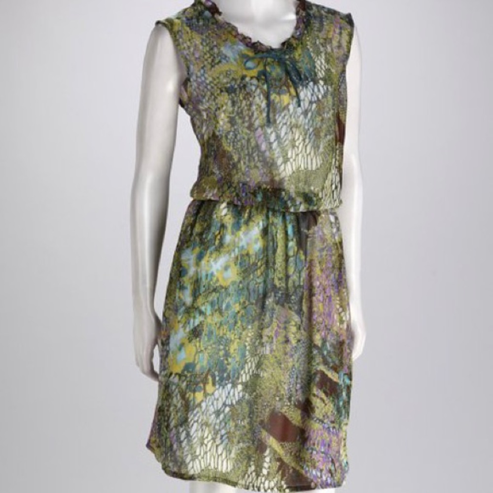 Kische Green Python Dress, NWT. Size M